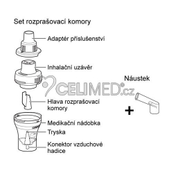 Set (rozprašovací komory vč.náustku) - C803