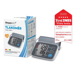 SimplyMed automatický pažní digitální tlakoměr s adaptérem U80EH