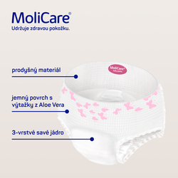 MOLICARE Lady Pants 5 kapek inkontinenční kalhotky vel. L, 7ks 