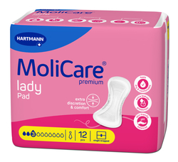 MOLICARE Lady Pad 3 kapky inkontinenční vložky, 12ks