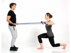 THERA-BAND posilovací guma 5,5 m, červená, středně silná