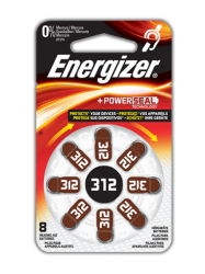 Baterie do naslouchadel ENERGIZER 312, 8ks