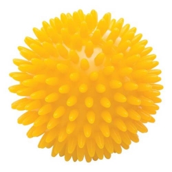Masážní míček ježek 8cm žlutý