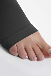 MAXIS Micro stehenní punčochy s krajkou - Black