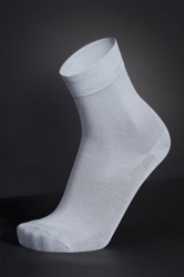 MAXIS Zdravotní ponožky z bambusového vlákna - světle šedá