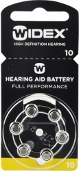 Baterie do naslouchadel WIDEX 10, 6ks
