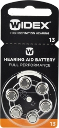 Baterie do naslouchadel WIDEX 13, 6ks