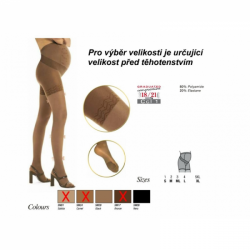 SOLIDEA Wonder Model Maman 140 Sheer těhotenské punčochové kalhoty