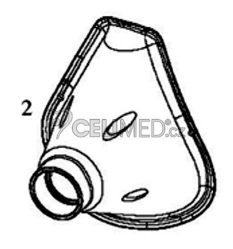 Maska pro dospělé k inhalátoru JC-117