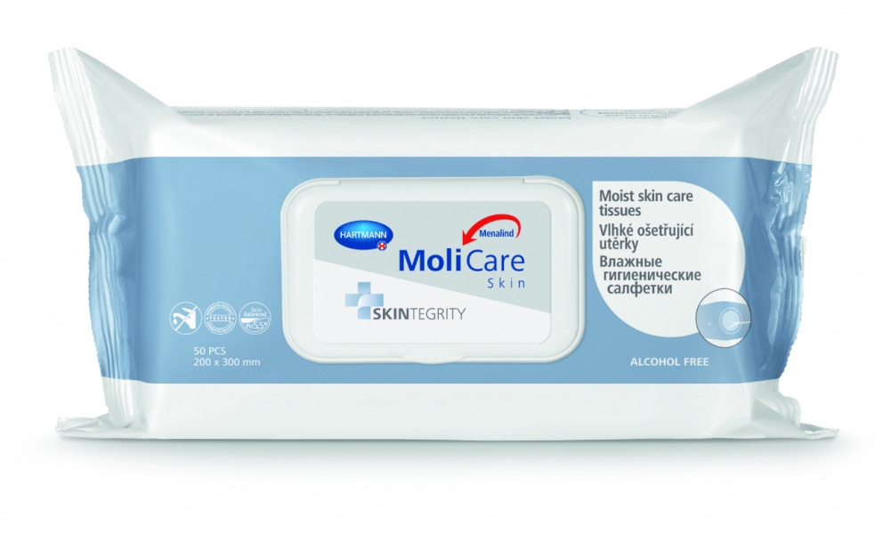 MoliCare Skin Vlhké ošetřující ubrousky 50 ks