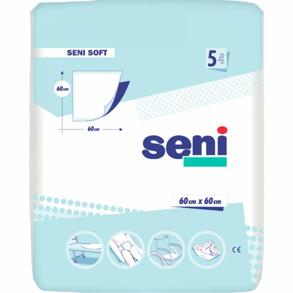 SENI Soft Super 60x60 cm 5 ks absorpční podložky
