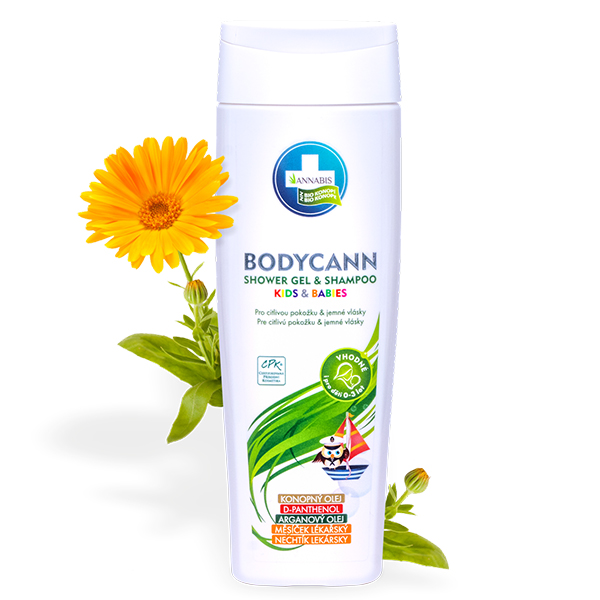 ANNABIS Bodycann přírodní šampon &amp; sprchový gel 250 ml
