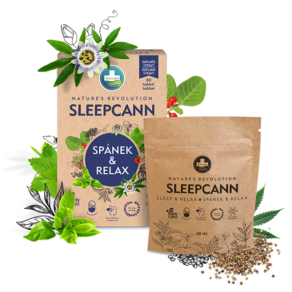 ANNABIS Sleepcann spánek &amp; relax tablety