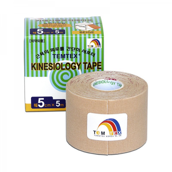 TEMTEX kinesio tape Classic 5cm x 5m Barva Bílá