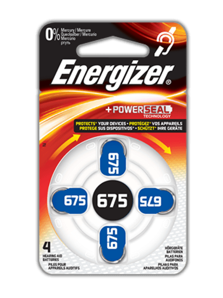 Baterie do naslouchadel ENERGIZER 675, 4ks