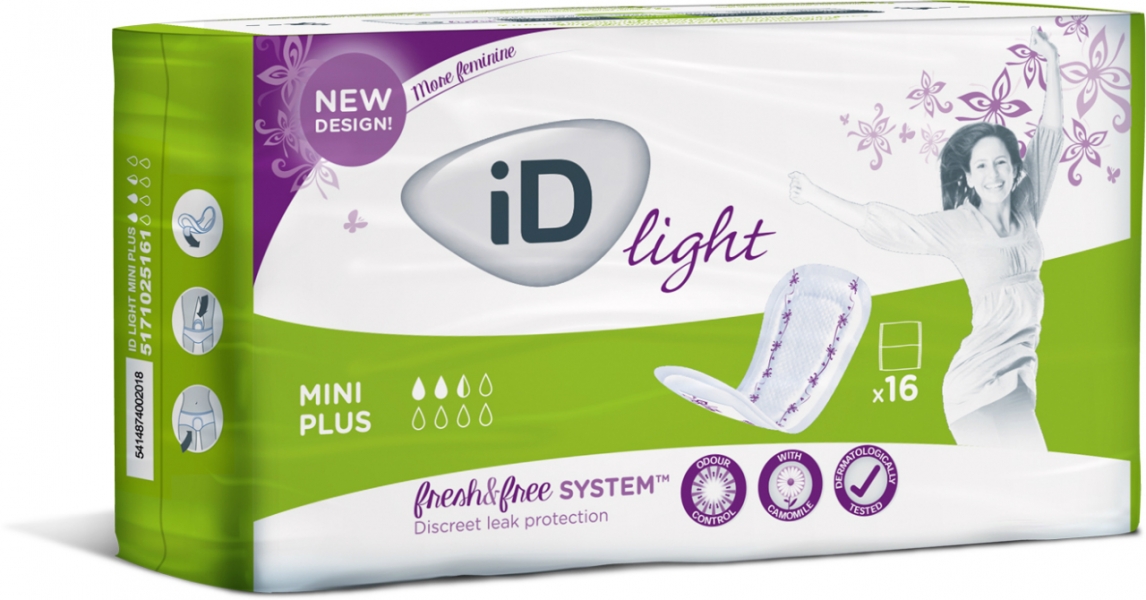iD Light Mini Plus inkontinenční vložky 16ks