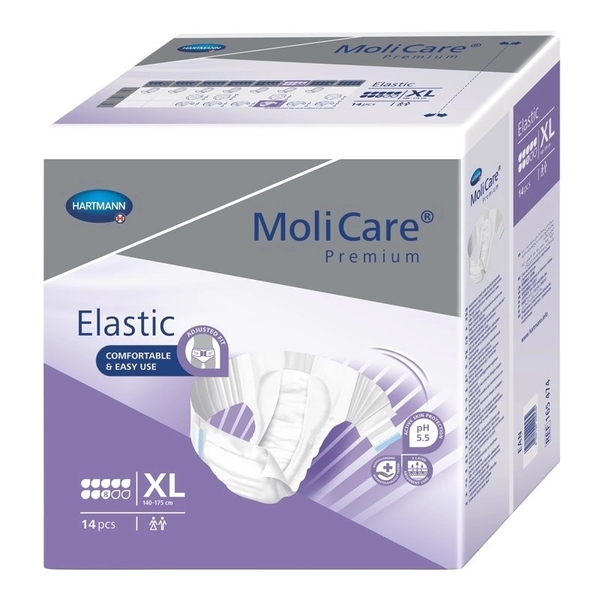 MOLICARE Elastic 8 kapek XL Absorpční kalhotky, 14 ks