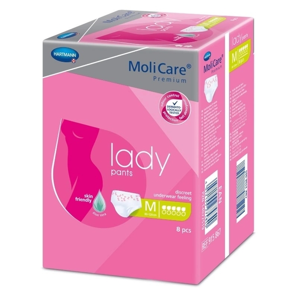 MOLICARE Lady Pants 5 kapek M diskrétní inkontinenční kalhotky, 8 ks