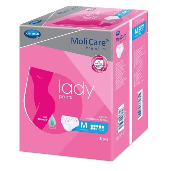 MOLICARE Lady Pants 7 kapek M diskrétní inkontinenční kalhotky, 8 ks