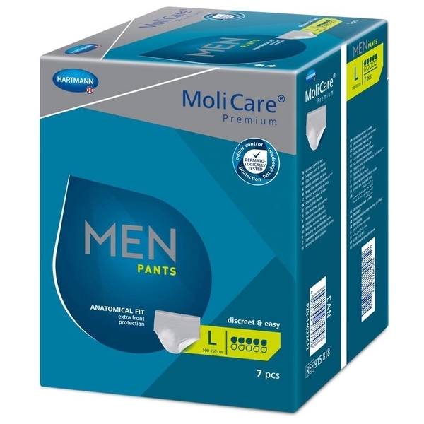 MOLICARE Men Pants 5 kapek L pánské absorpční spodní prádlo, 7 ks