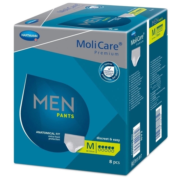 MOLICARE Men Pants 5 kapek M pánské absorpční spodní prádlo, 8 ks