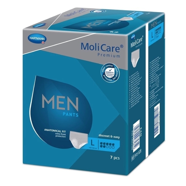 MOLICARE Men Pants 7 kapek L pánské absorpční spodní prádlo, 7 ks