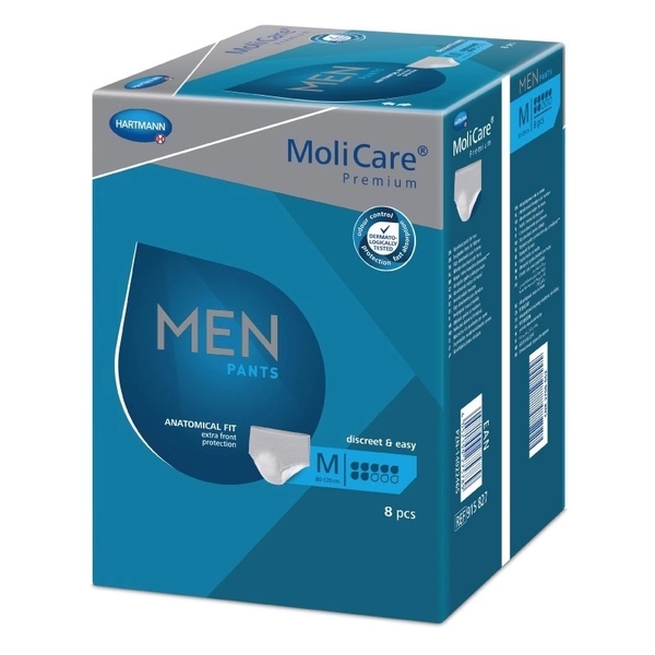 MOLICARE Men Pants 7 kapek M pánské absorpční spodní prádlo, 8 ks