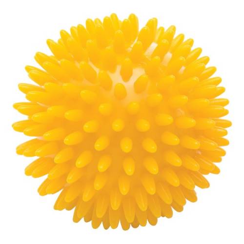 Masážní míček ježek 8cm žlutý