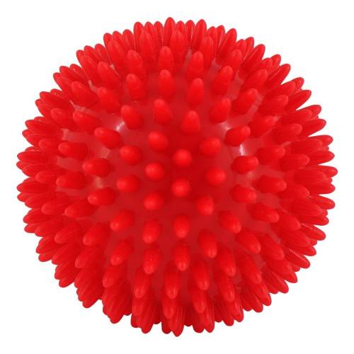 Masážní míček ježek 9cm červený