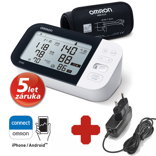 Omron M7 Intelli IT Bluetooth s AFIB + adaptér