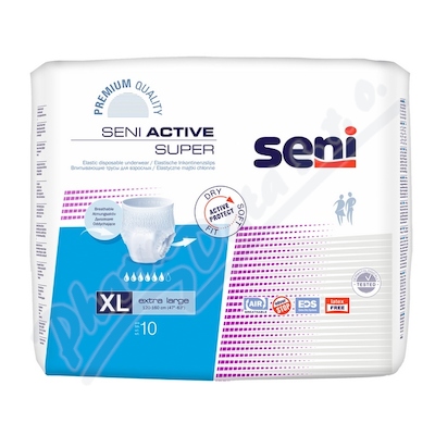 SENI Active Super natahovací kalhotky 6 kapek Extra Large 10 ks