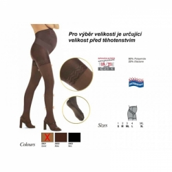 SOLIDEA Wonder Model Maman 140 Opaque těhotenské punčochové kalhoty